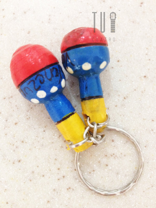 Maracas Keychain - Handcrafted in South America