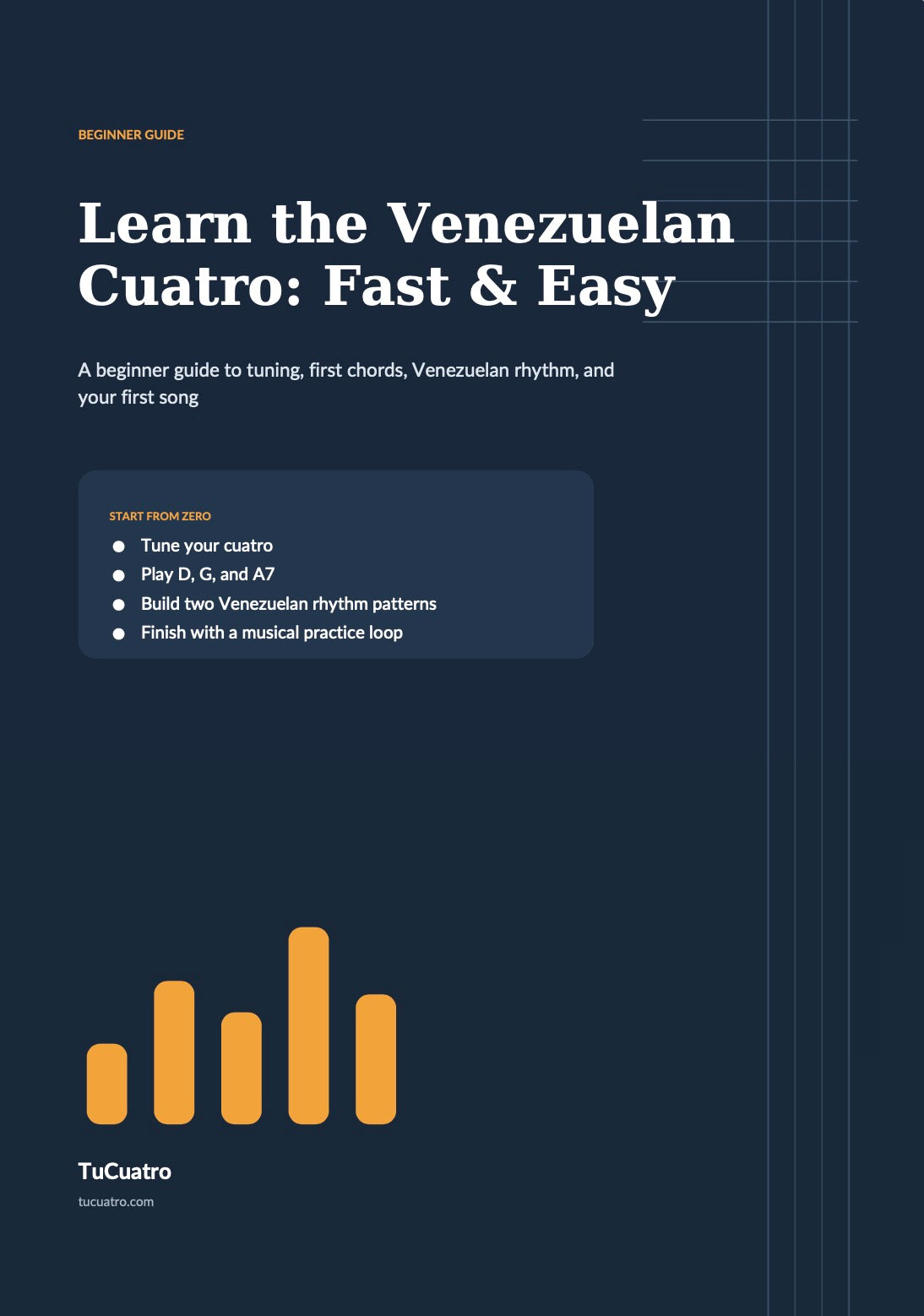 Learn the Venezuelan Cuatro: Fast & Easy beginner guide cover