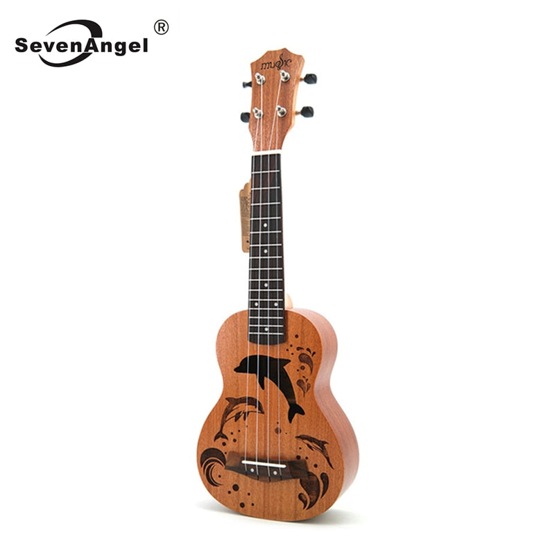 Ukulele - Dolphin Design / Sapele & Rosewood Fingerboard