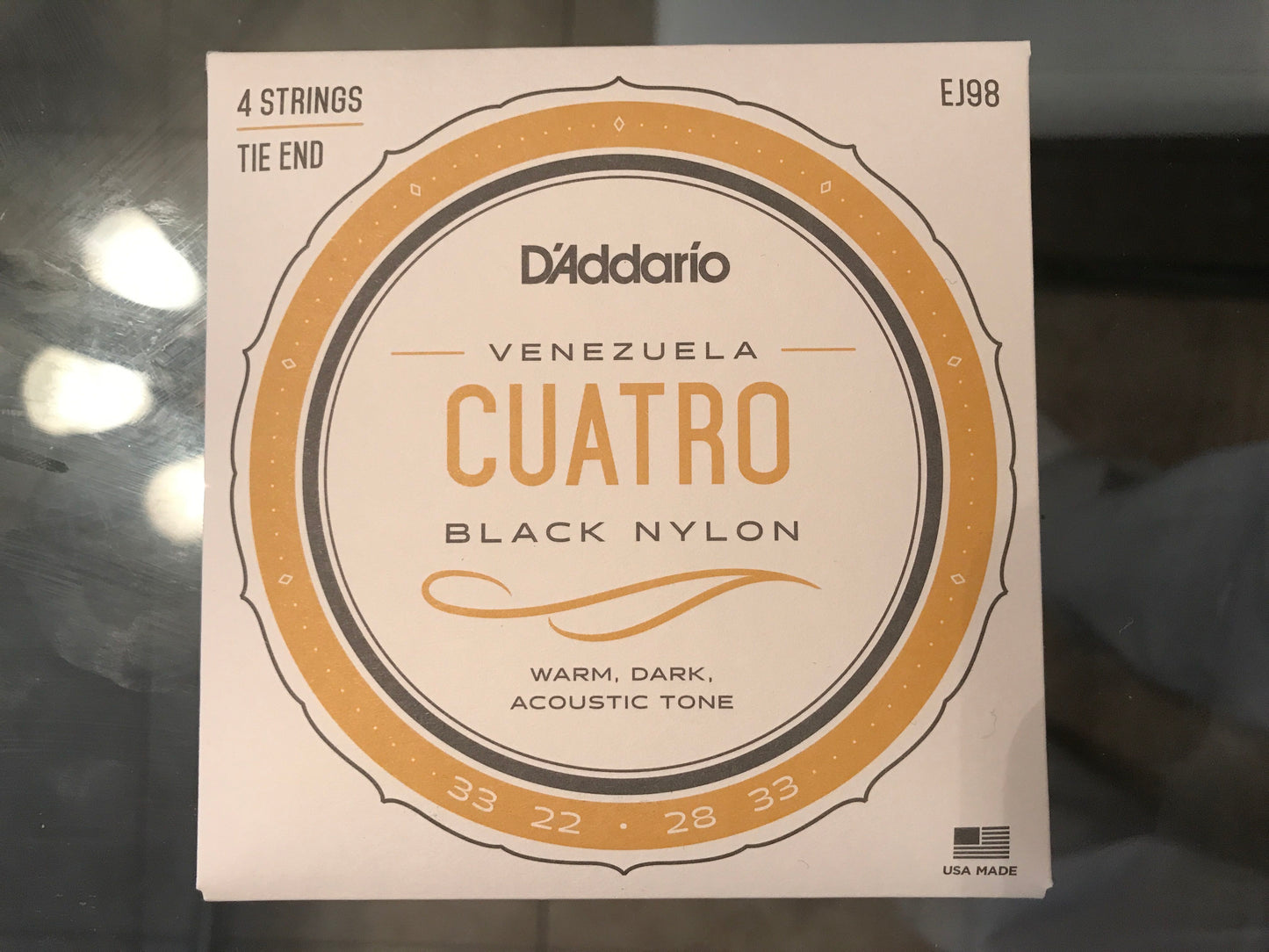 Cuatro Strings (D'addario) - Cuerdas de Cuatro. Unit or Packs
