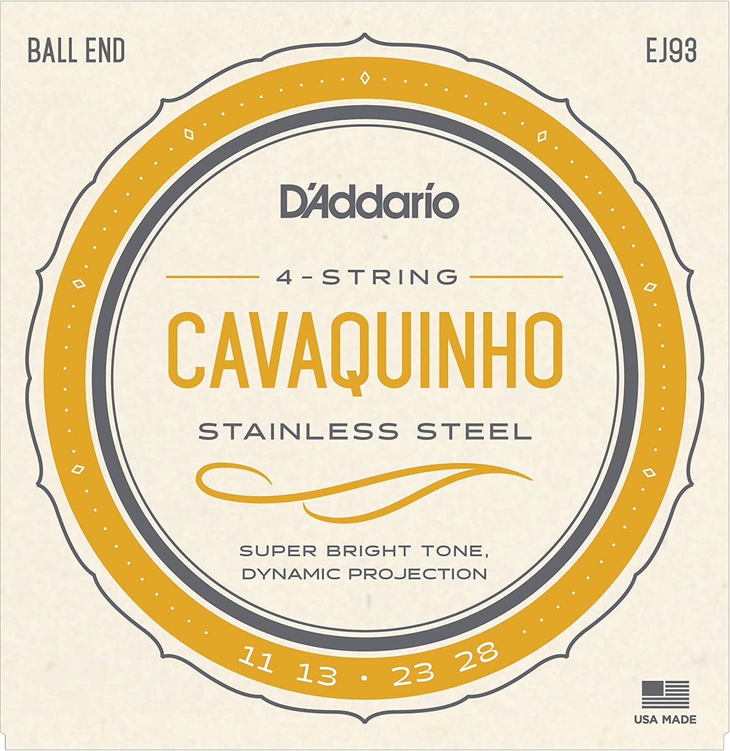 Cavaquinho Strings (D'addario EJ93) - Unit or Packs
