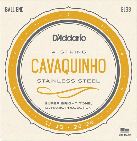Cavaquinho Strings (D'addario EJ93) - Unit or Packs