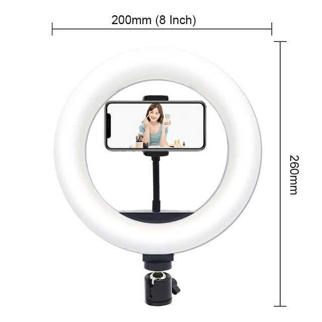 Selfie Ring Light con Tripod para Músicos - Graba Covers para Youtube y videos musicales para Social Media