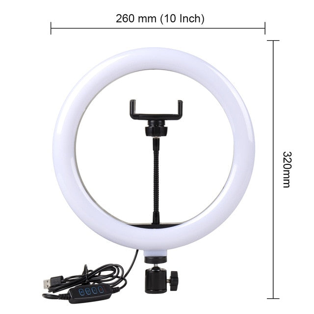 Selfie Ring Light con Tripod para Músicos - Graba Covers para Youtube y videos musicales para Social Media